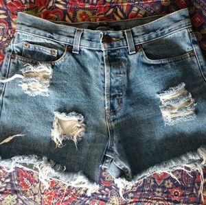 London Jeans cut off jean shorts vintage